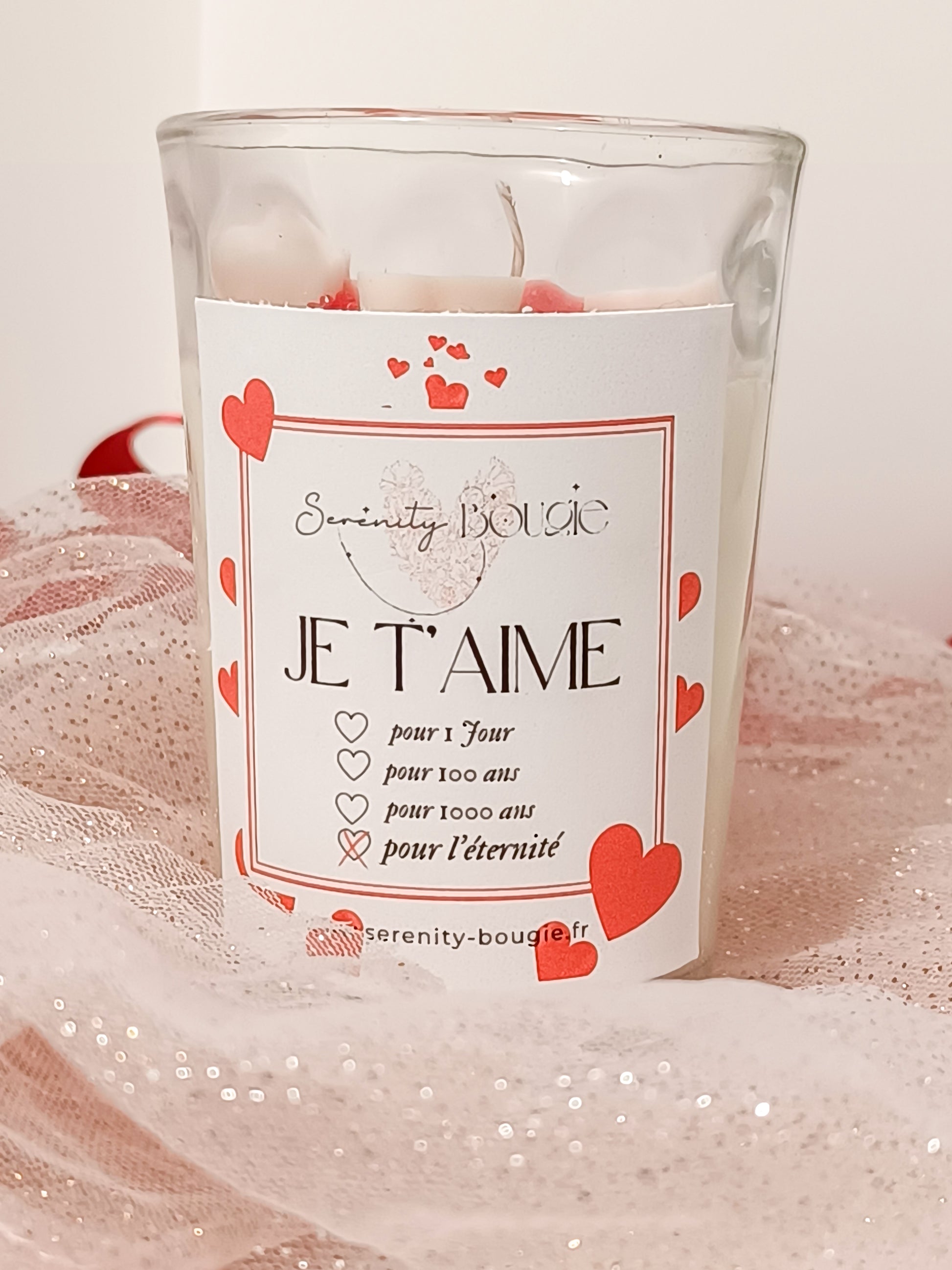 bougie parfumée saint valentin