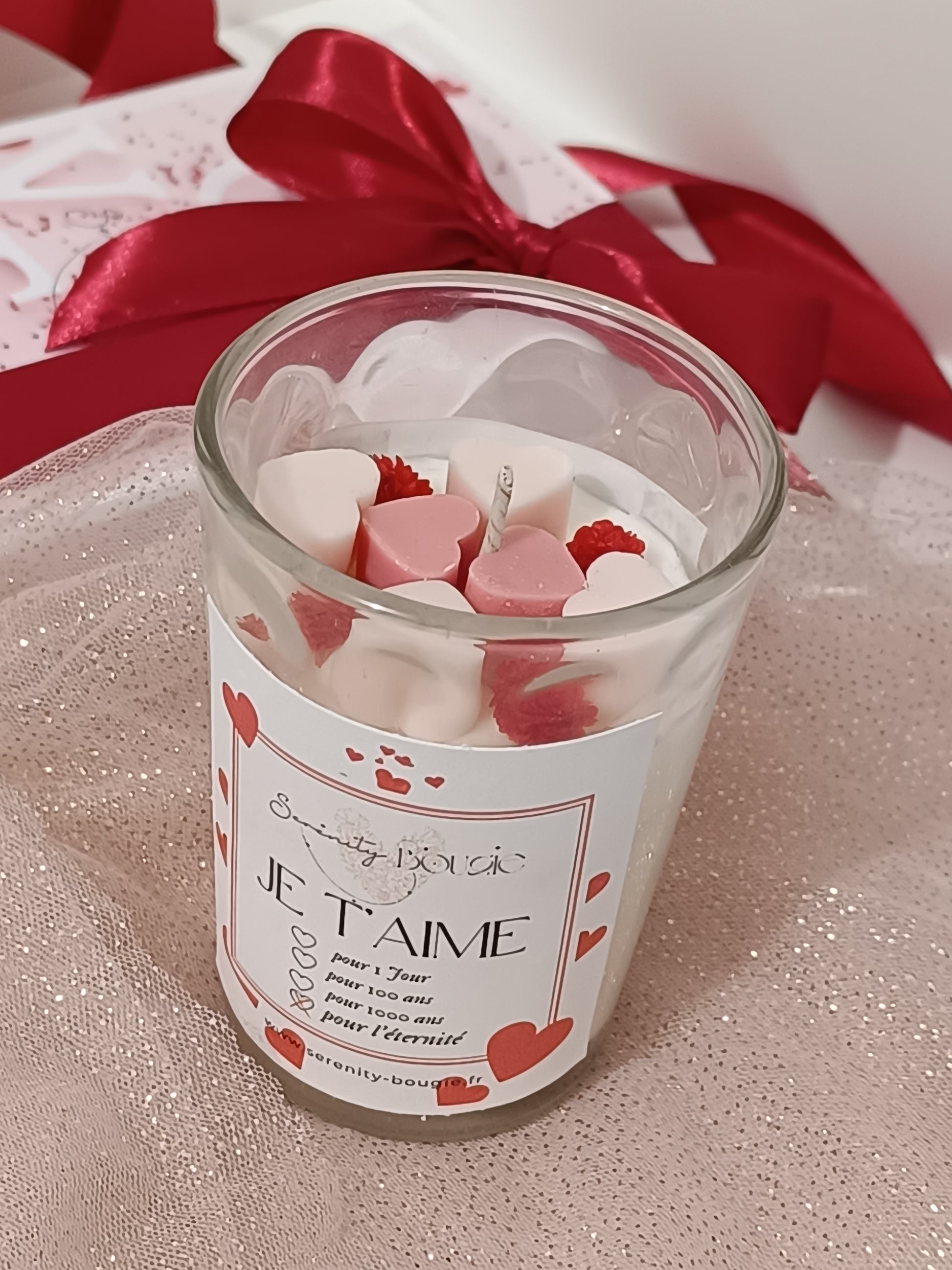 bougie parfumée saint valentin