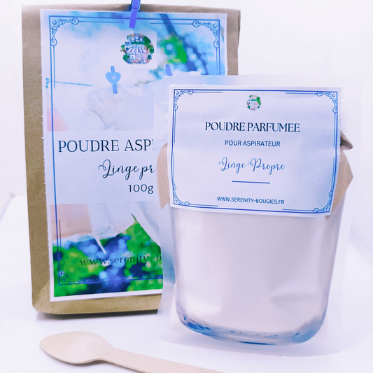 Poudre parfumée pour aspirateur naturelle