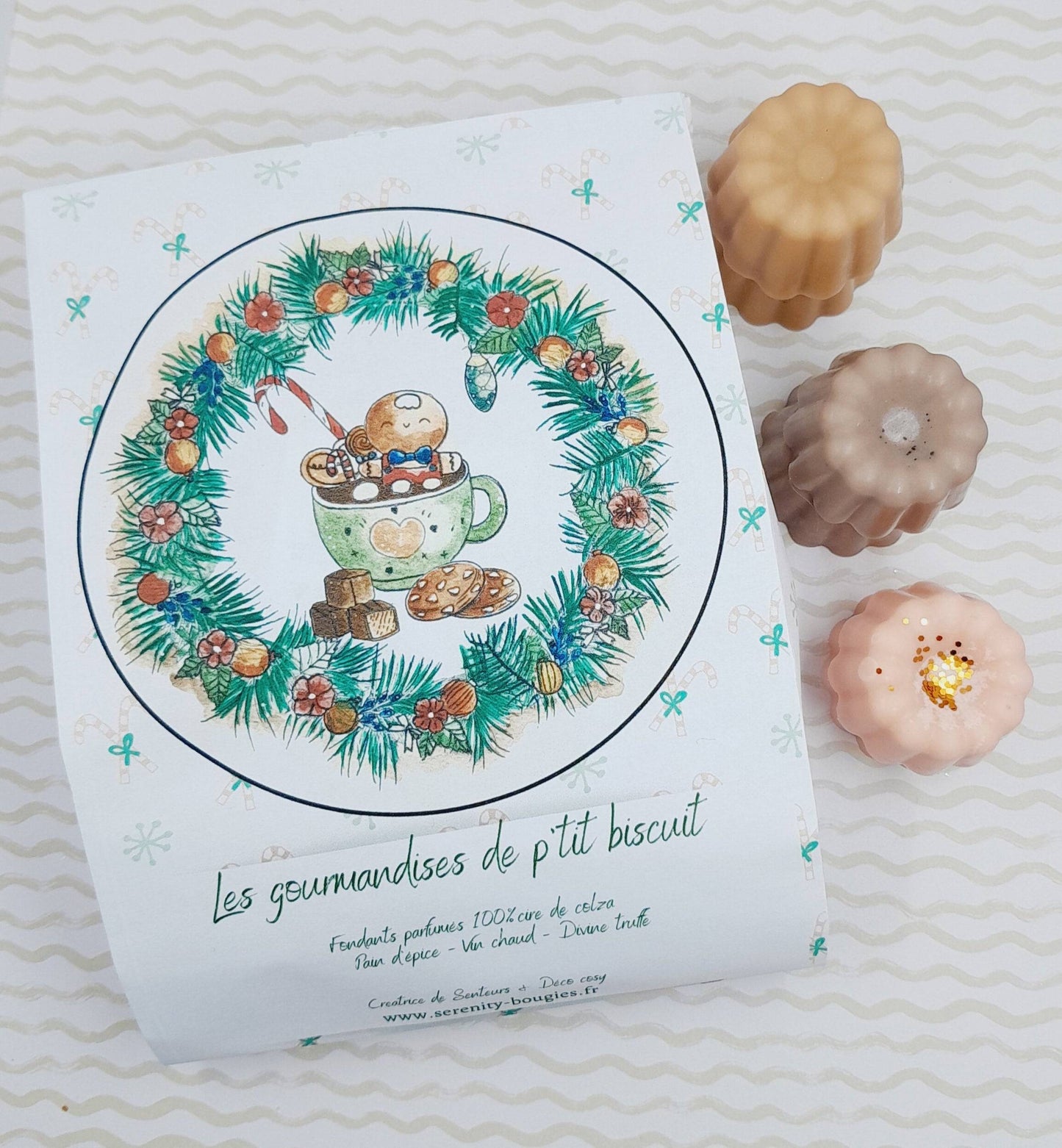 Fondant perfumado x6 en pack - Colección Les gourmandises de p'tit biscuit - edición limitada