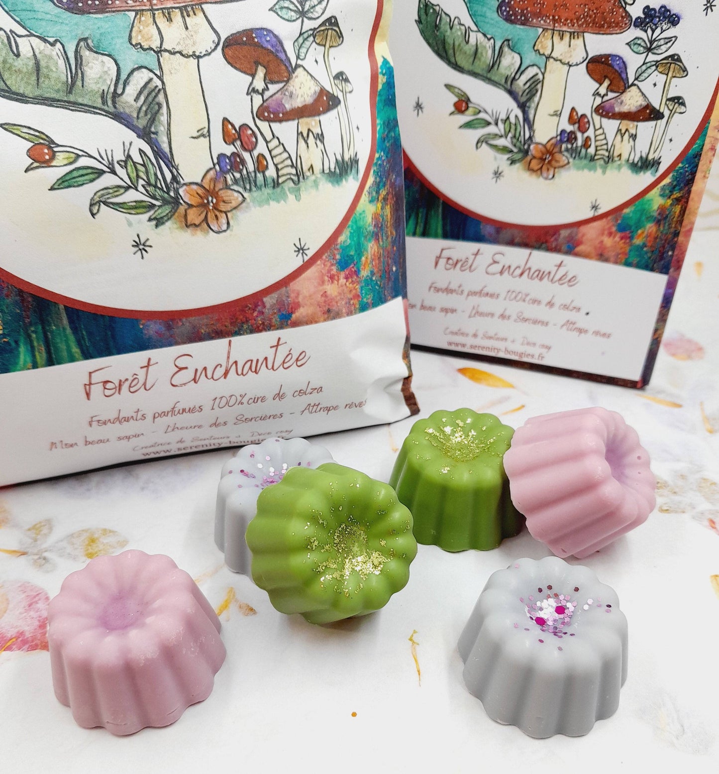 Scented Fondant Pack x6 - ENCHANTED FOREST Collection Limited Edition - 3 Geschmacksrichtungen