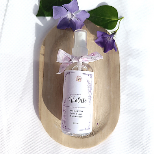 Parfum de Linge VIOLETTE - Brume de linge artisanale naturelle